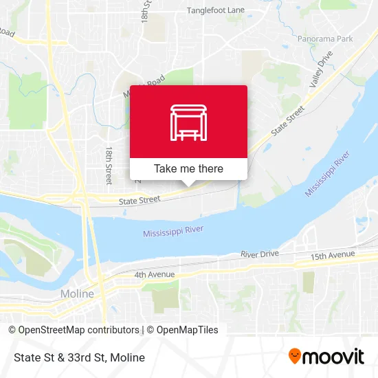 State St & 33rd St map