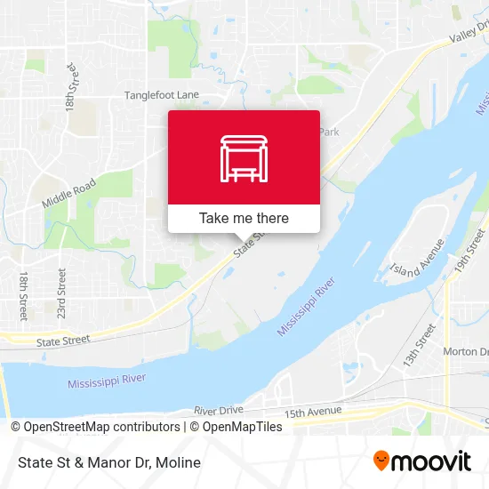 State St & Manor Dr map