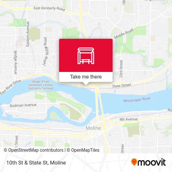 10th St & State St map