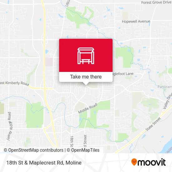 Mapa de 18th St & Maplecrest Rd