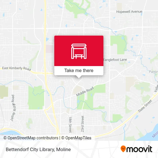 Bettendorf City Library map