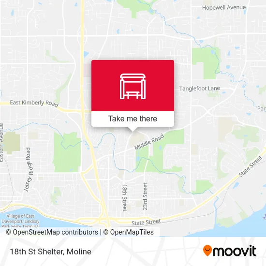 Mapa de 18th St Shelter