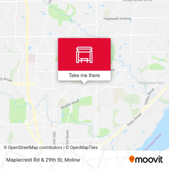 Mapa de Maplecrest Rd & 29th St