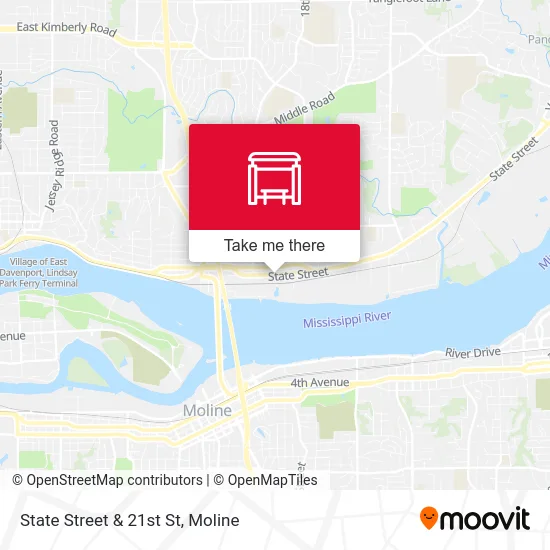 State Street & 21st St map