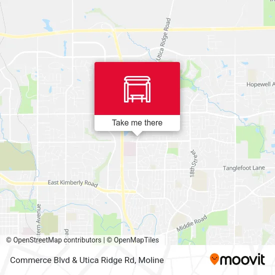 Commerce Blvd & Utica Ridge Rd map