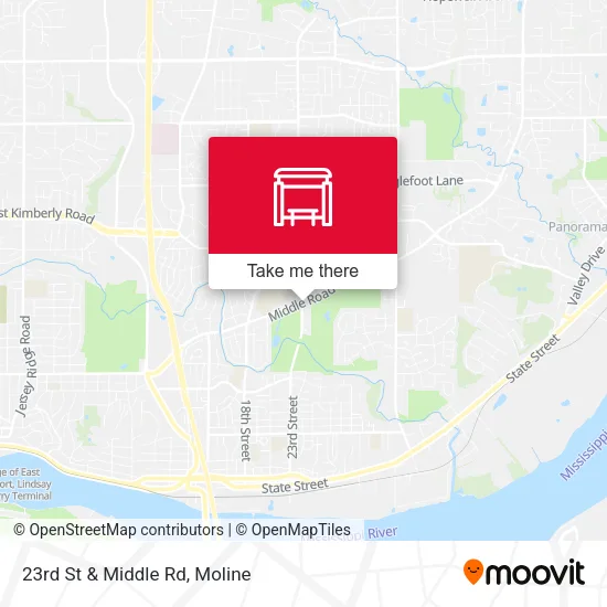 Mapa de 23rd St & Middle Rd