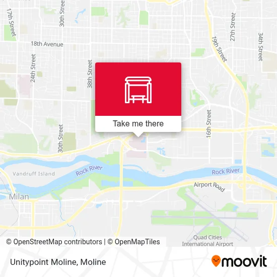 Unitypoint Moline map