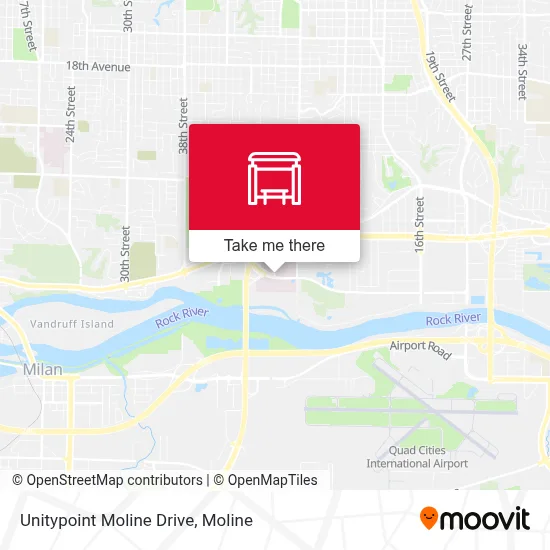 Unitypoint Moline Drive map