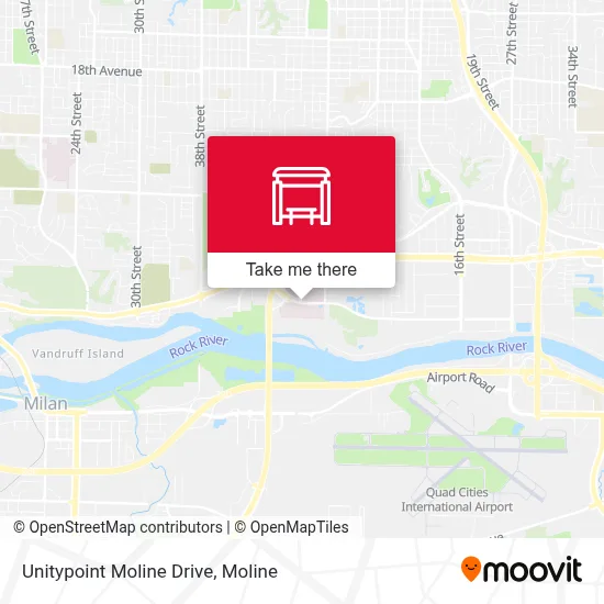 Unitypoint Moline Drive map