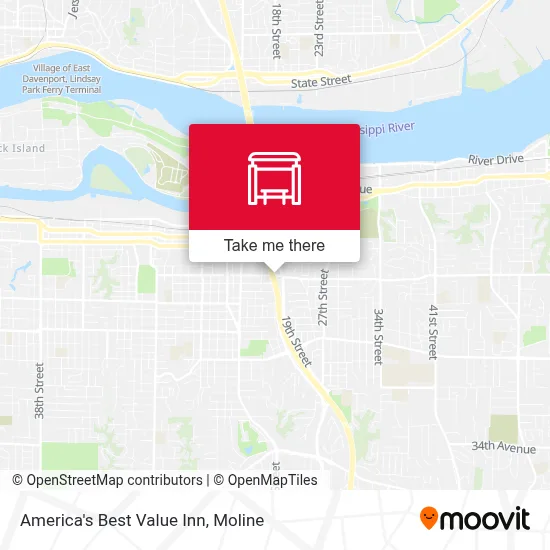 America's Best Value Inn map