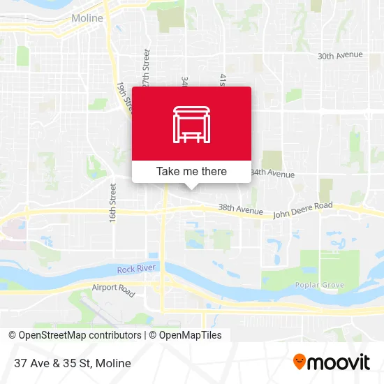 37 Ave & 35 St map