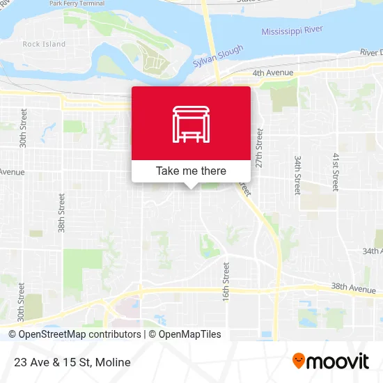 23 Ave & 15 St map