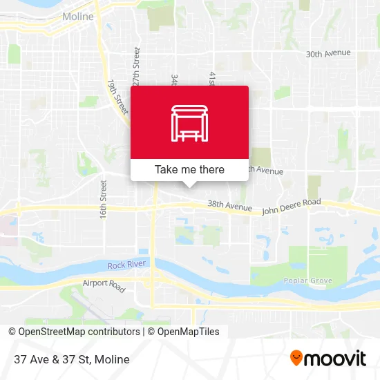 37 Ave & 37 St map