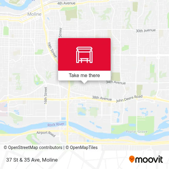 37 St & 35 Ave map