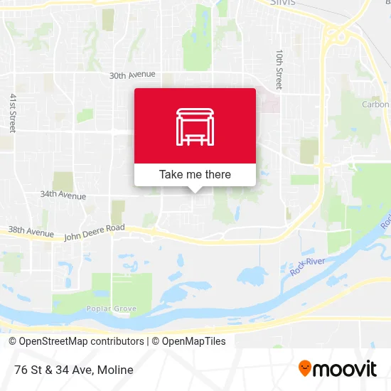 76 St & 34 Ave map