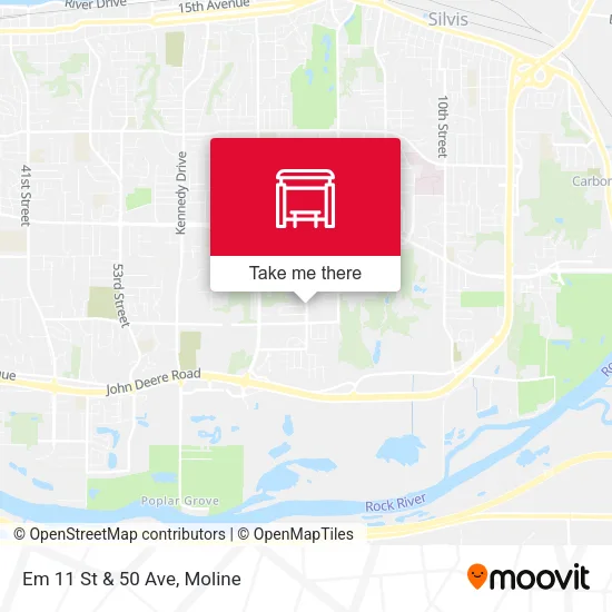 Em 11 St & 50 Ave map