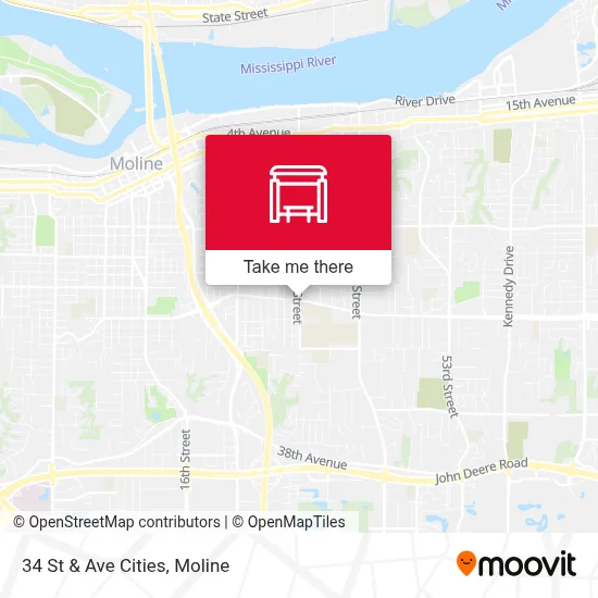 34 St & Ave Cities map