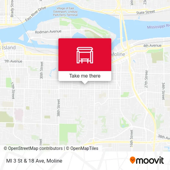 Ml 3 St & 18 Ave map