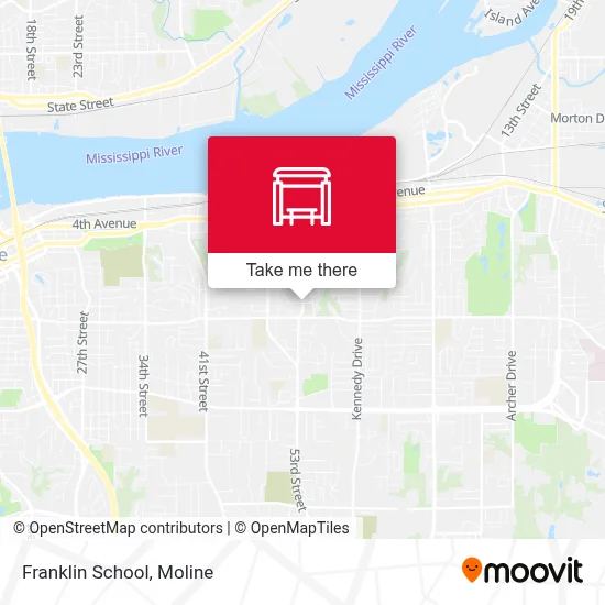 Franklin School map