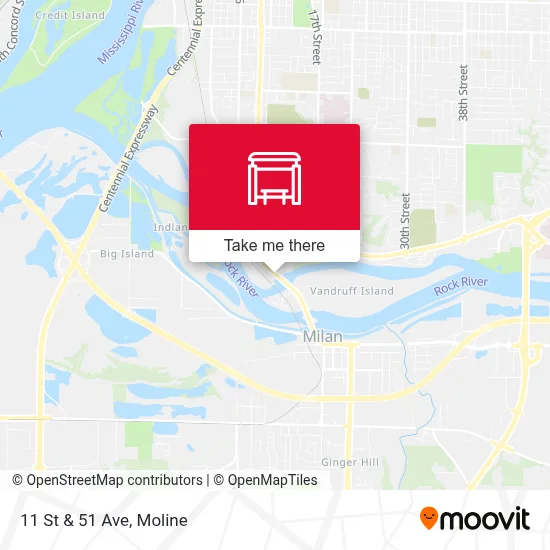 11 St & 51 Ave map