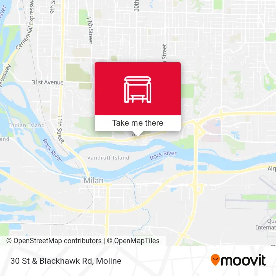 30 St & Blackhawk Rd map