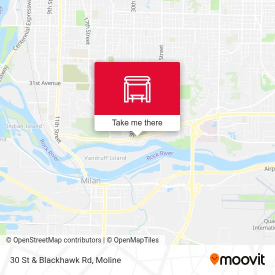 30 St & Blackhawk Rd map