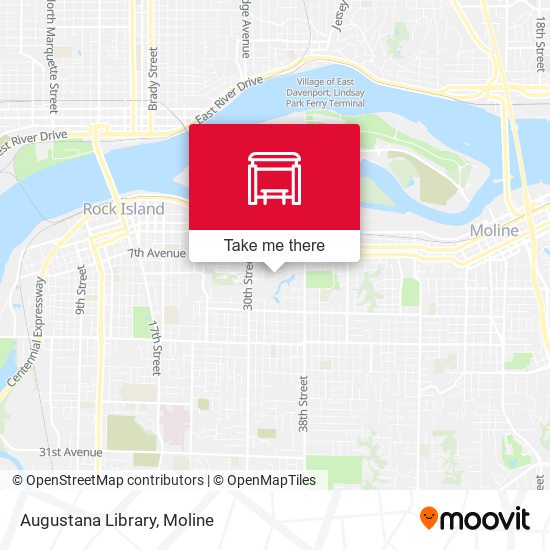 Augustana Library map