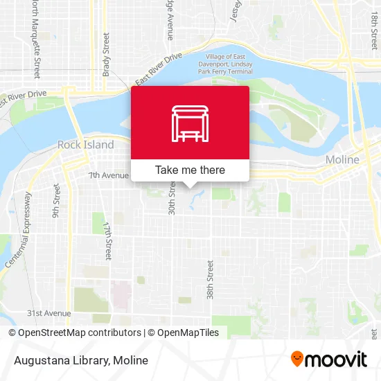 Mapa de Augustana Library