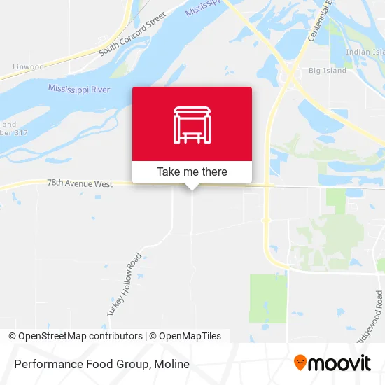 Performance Food Group map