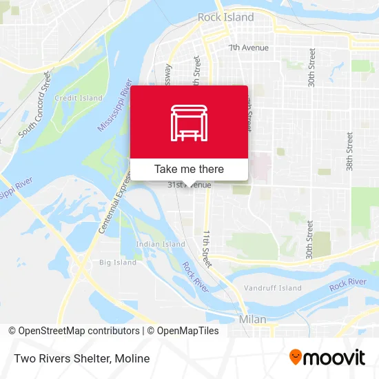 Two Rivers Shelter map