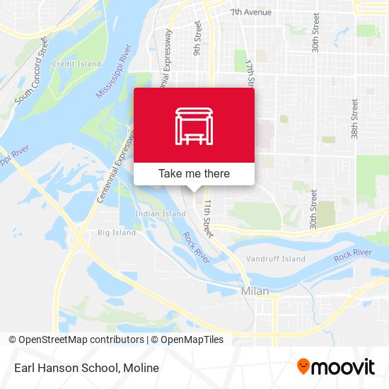 Earl Hanson School map