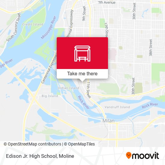 Edison Jr. High School map