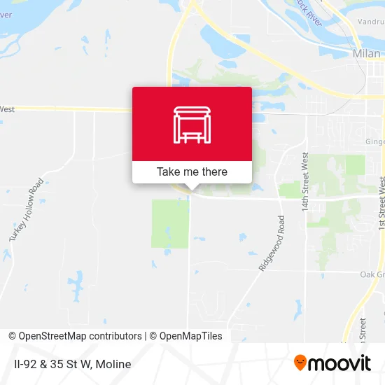 Il-92 & 35 St W map