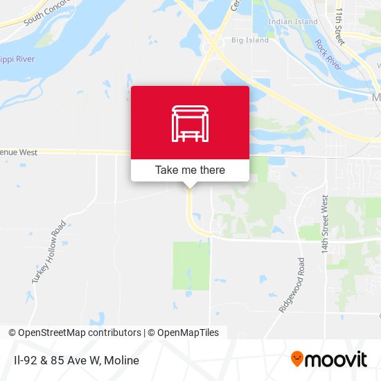 Il-92 & 85 Ave W map