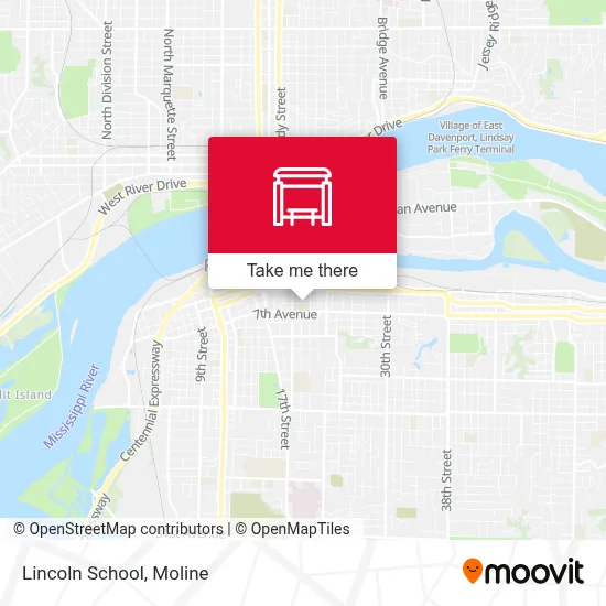 Lincoln School map