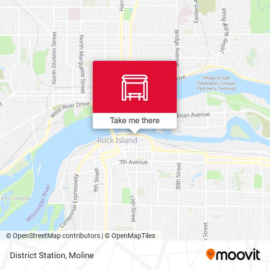 District Station map