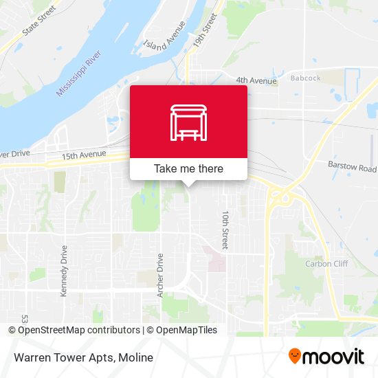 Warren Tower Apts map