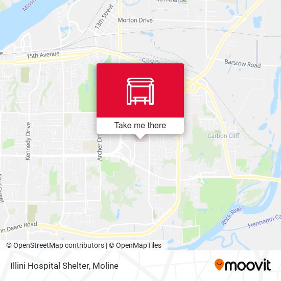 Illini Hospital Shelter map