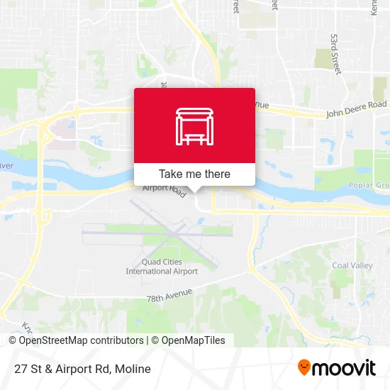 27 St & Airport Rd map