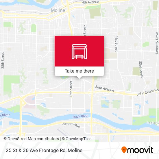 25 St & 36 Ave Frontage Rd map