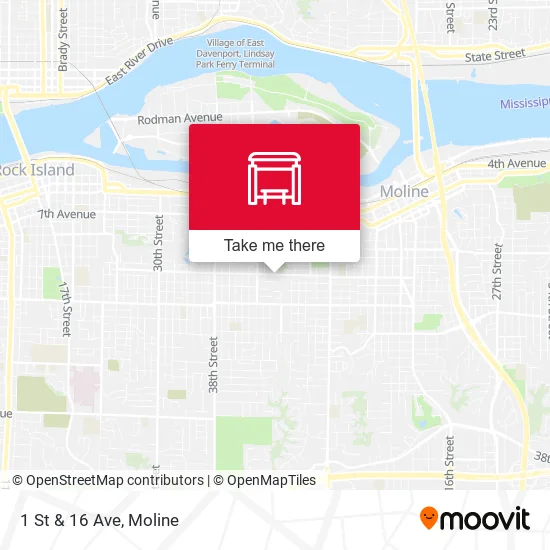 Mapa de 1 St & 16 Ave