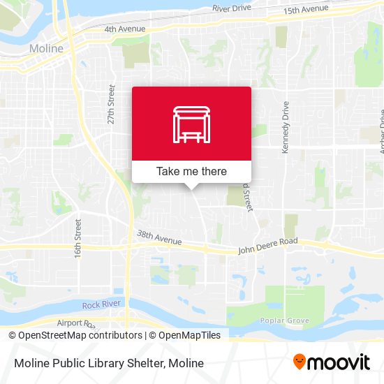Moline Public Library Shelter map