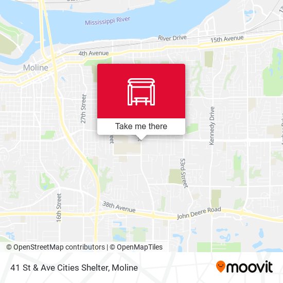 41 St & Ave Cities Shelter map