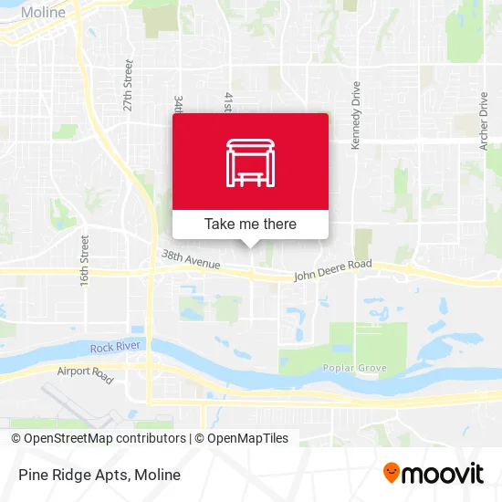 Mapa de Pine Ridge Apts
