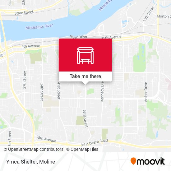Ymca Shelter map