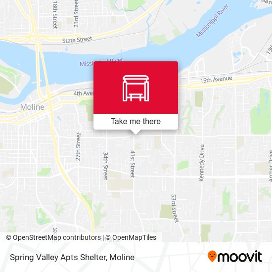 Spring Valley Apts Shelter map