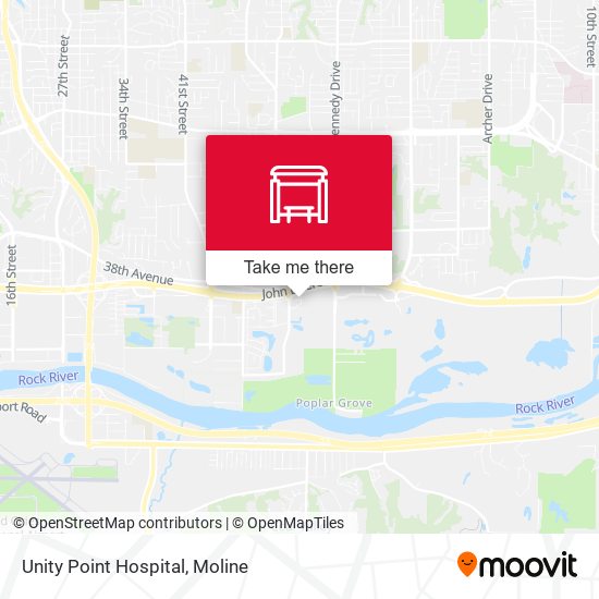 Unity Point Hospital map