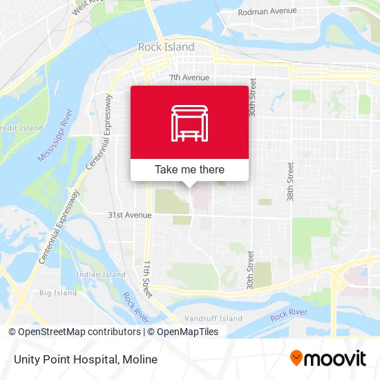Mapa de Unity Point Hospital