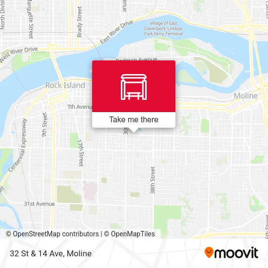 Mapa de 32 St & 14 Ave