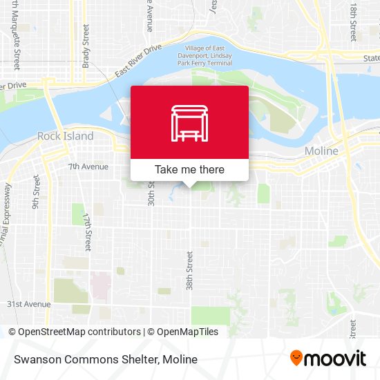 Swanson Commons Shelter map